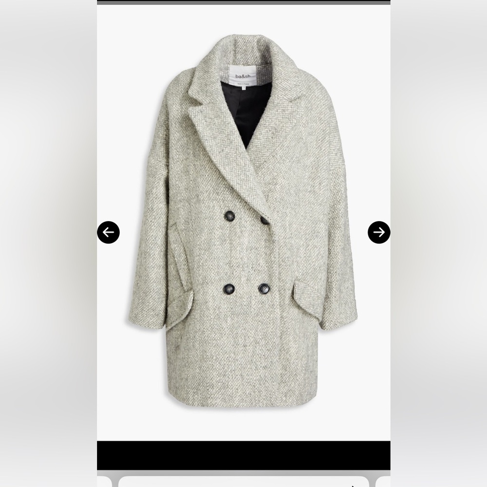BA&SH Grey wool coat - size XS